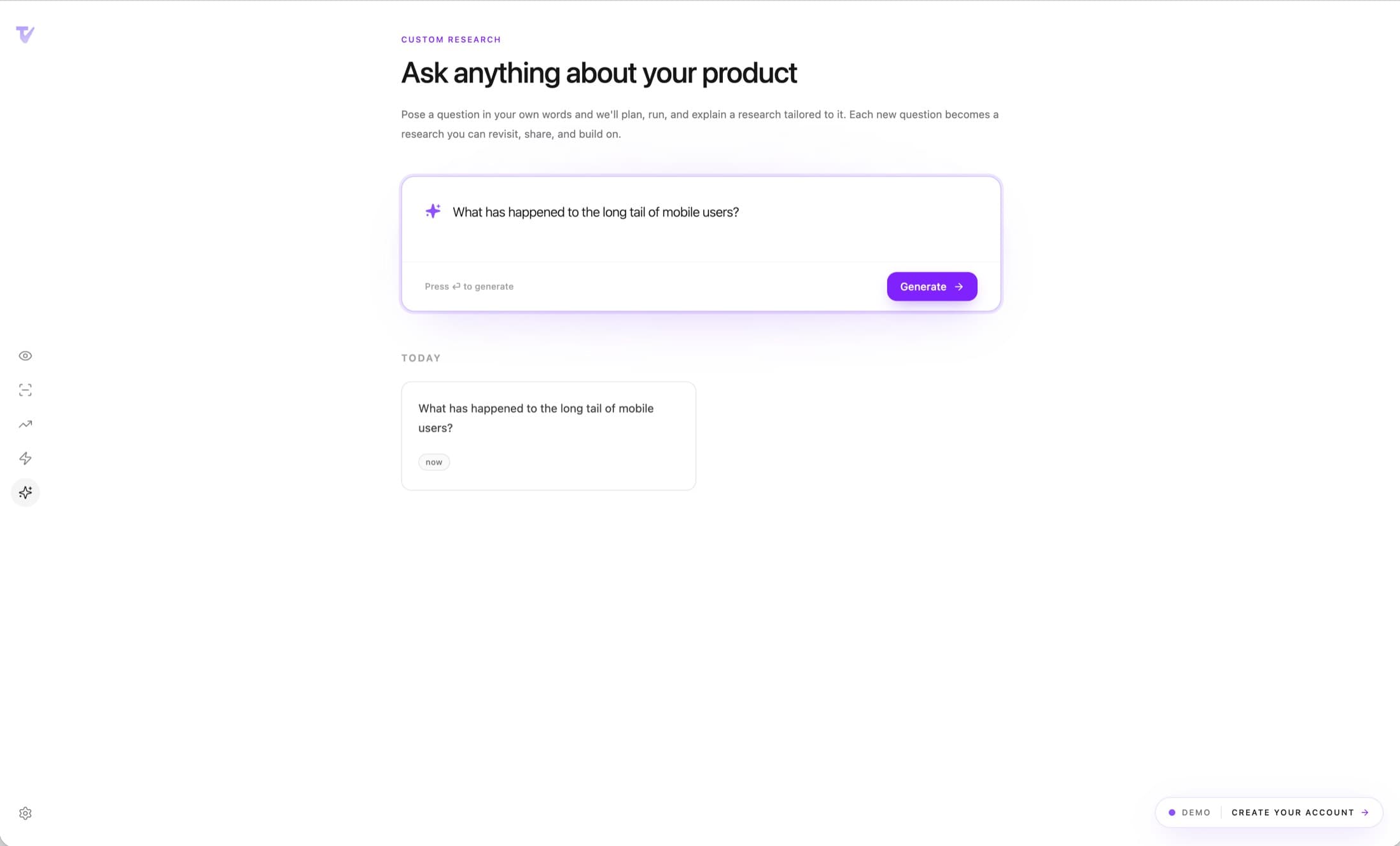 Tivalio custom research prompt
